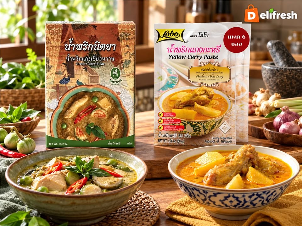 Green curry one day, yellow curry another.