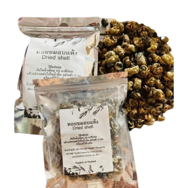 Dried baked apple snails 100g