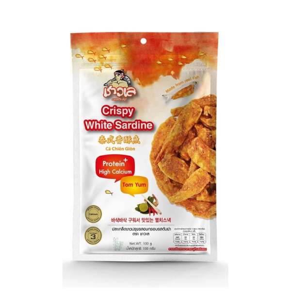 Crispy Baked Whitebait, Tom Yum Flavor 100g