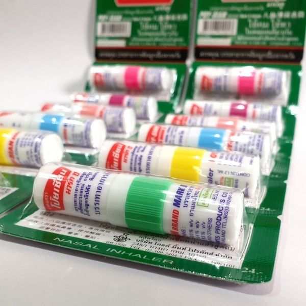 ยาดม ขนาด 1.7cc คละสี (แพค 6 หลอด)