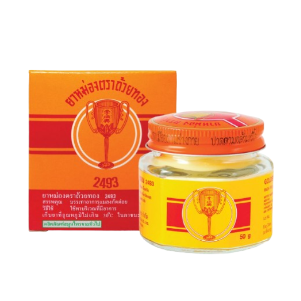 ยาหม่องตราถ้วยทอง ขวด 50g