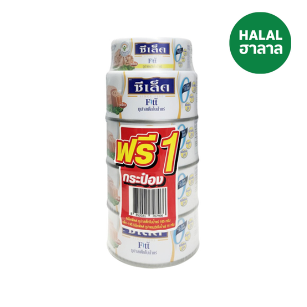 ฟิตทูน่าสเต็กน้ำแร่ 165g ( แพ็ค4+1 ฟรี 75g )
