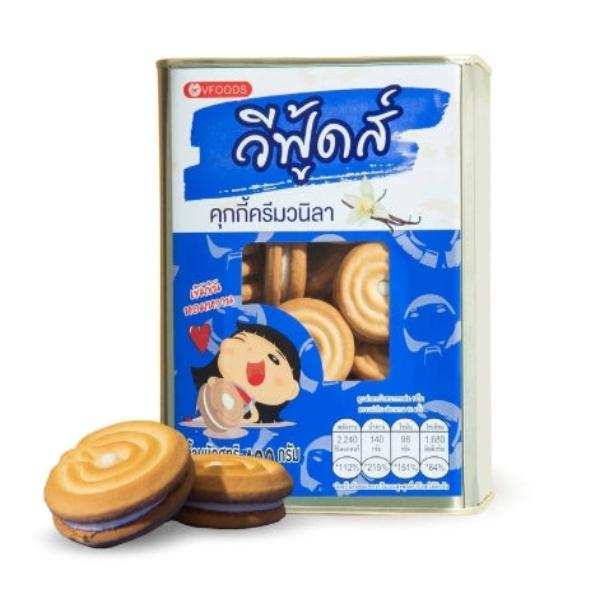 Mini-Keksdose, Kekse mit weißer Sahnefüllung, 430 g