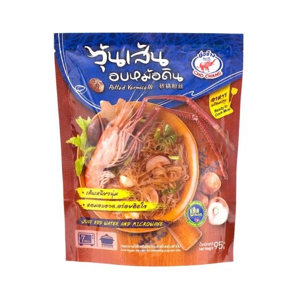 Nouilles de verre cuites en pot de terre cuite 95 g