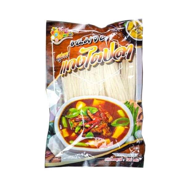 ขนมจีนกึ่งสำเร็จรูปสูตรแกงไตปลา 120g, เส้นสดพร้อมน้ำแกงเผ็ดร้อน