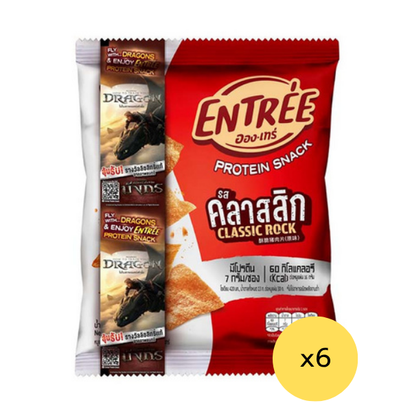 หมูแผ่นอบกรอบ รสคลาสสิก 16g ( แพ็ค 6 )