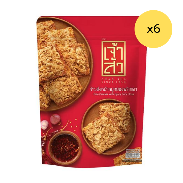 ข้าวตังหน้าหมูหยองพริกเผา 80g ( แพ็ค 6 )
