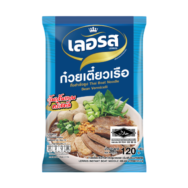 ก๋วยเตี๋ยวเรือ วุ้นเส้นแบนคลิสตัล 120g