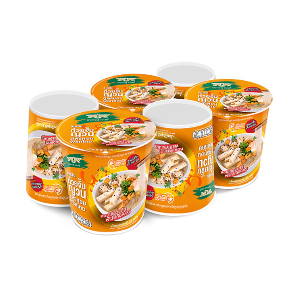 วุ้นเส้นกึ่งสำเร็จรูป รสก๋วยจั๊บญวน สูตรหอมพริกไทย 35g ( แพ็ค 6 )