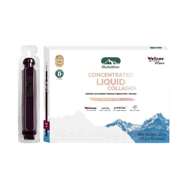 Concentrated Liquid Collagen รสชาติ มิกซ์เบอร์รี่ 120g ( 1 กล่อง 10 หลอด )