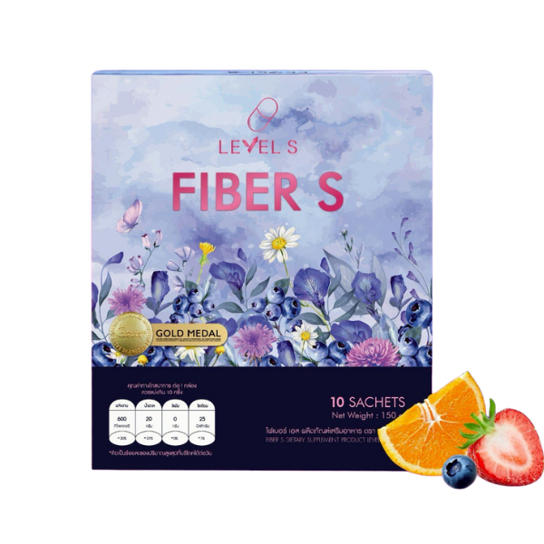 ไฟเบอร์ เอส ผลิตภัณฑ์เสริมอาหาร 150g ( 1 กล่อง 10 ซอง )