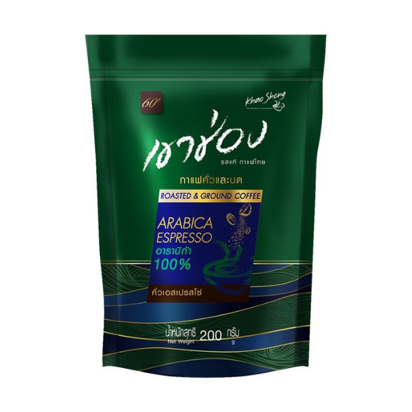 กาแฟคั่วบด อาราบิก้าเอสเปรสโซ่ 200g