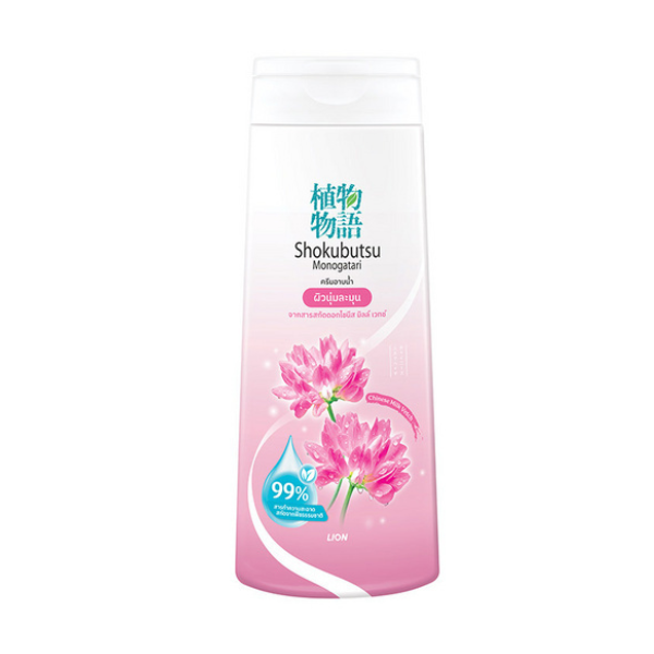 ครีมอาบน้ำ ผิวนุ่มชุ่มชื่น สีชมพู 180ml