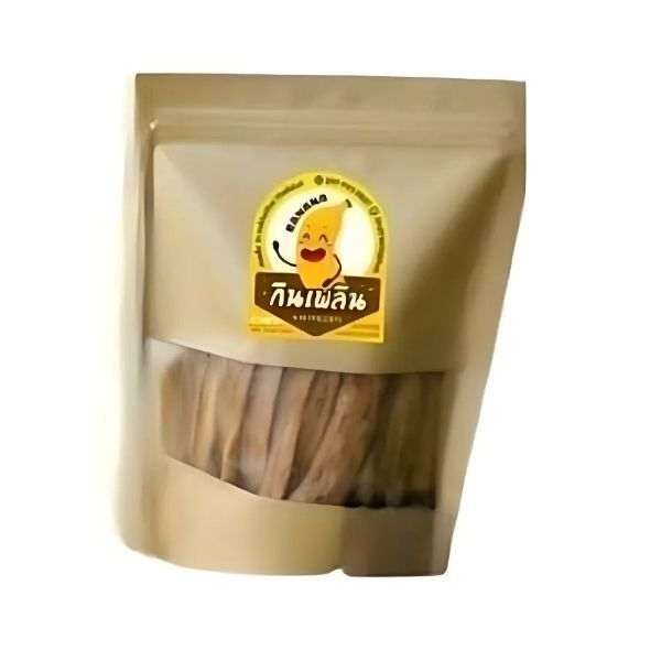 กล้วยอบแห้งแบบเส้น 200g จากกินเพลิน ขนมทานเล่นสุขภาพดี