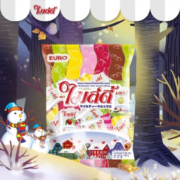 Marshmallows mit verschiedenen Geschmacksrichtungen (120 g)