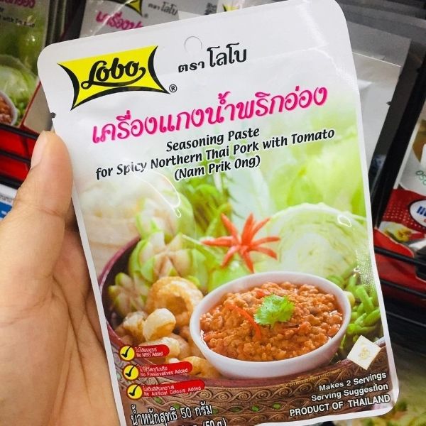 Bột chấm cà chua ớt kiểu Bắc Thái (Nam Prik Ong) 50g (Gói 6)