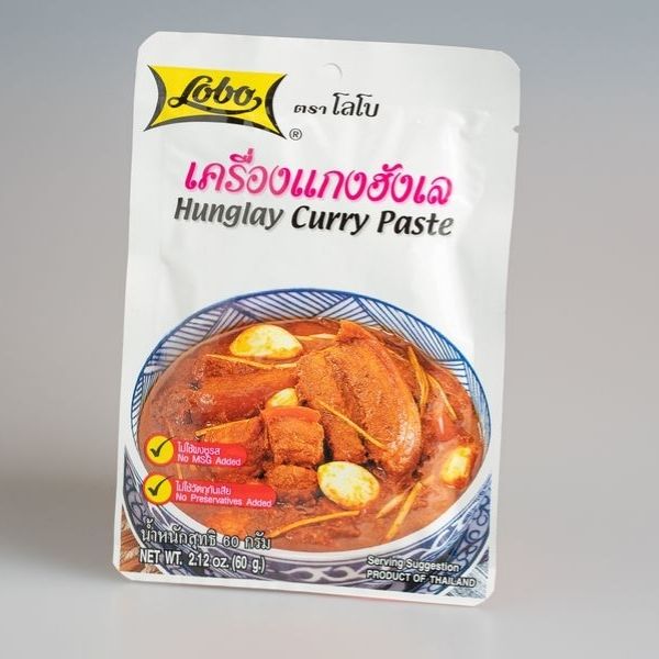 Pâte de curry Hung Lay 60 g (Lot de 6 sachets)