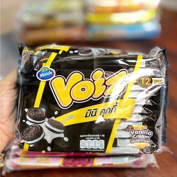 Mini vanillecrème koekjes 30 g (verpakking van 12)