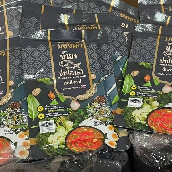 น้ำยาป่าปลาร้า สำเร็จรูป 80g ( 12 ซอง )