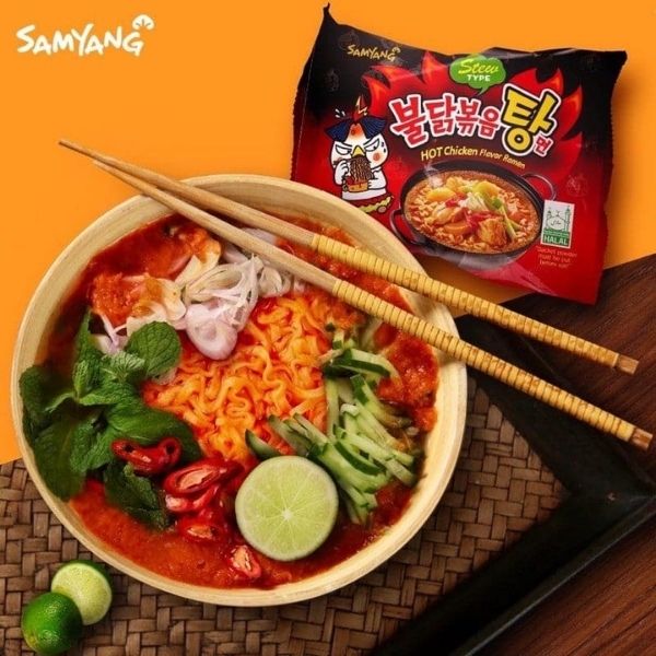 Mì ăn liền, vị gà hầm cay 145g (gói 5 gói)