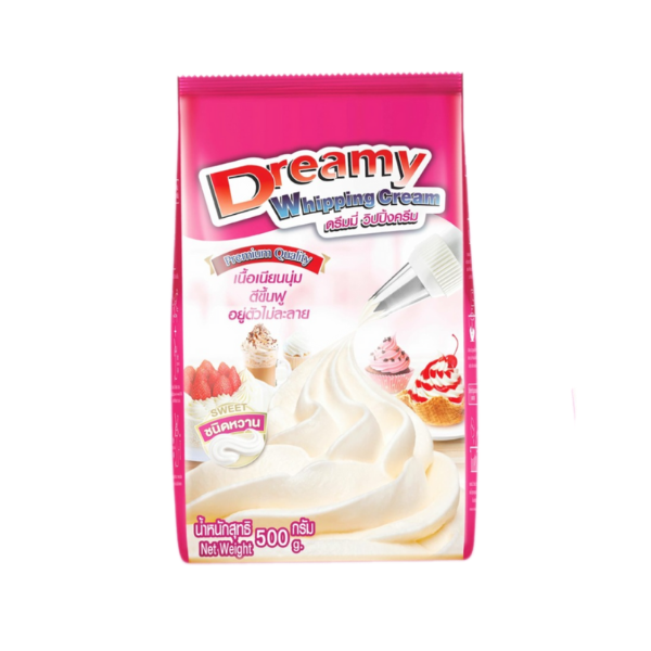 Crème fouettée sucrée rose 500 g