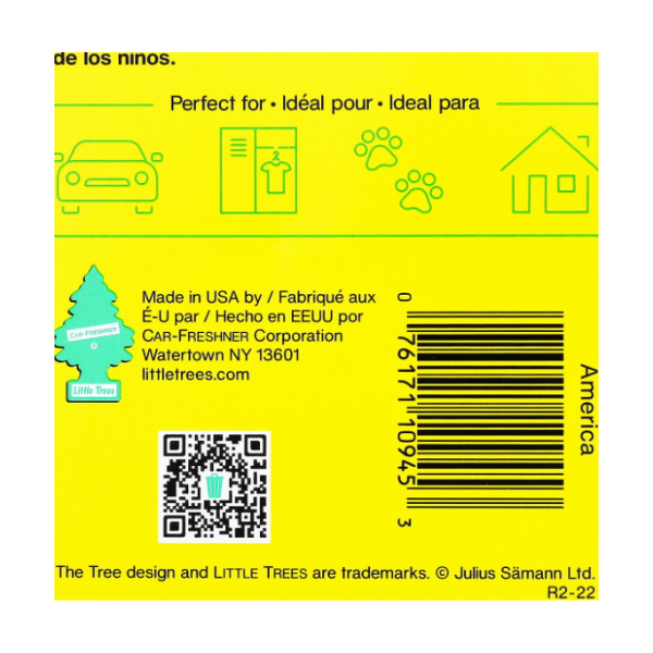 แผ่นน้ำหอมปรับอากาศ 2g