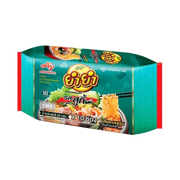 Mì ăn liền dạng sợi dẹt, hương vị sukiyaki, 55g (gói 10)