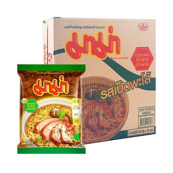 Mì ăn liền vị vịt hầm (55g x hộp 30 gói)