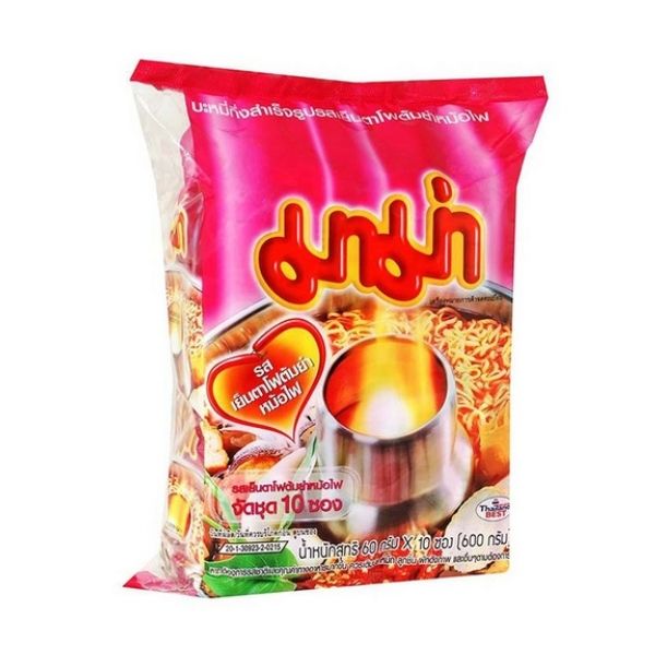 Mì ăn liền, vị lẩu Tom Yum Yentafo (60g x 10 gói)
