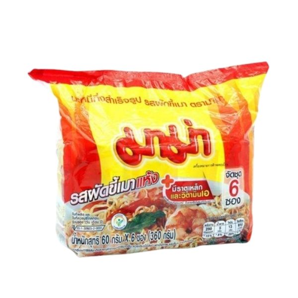 Nouilles instantanées, saveur nouilles ivres (60 g x 6 sachets)