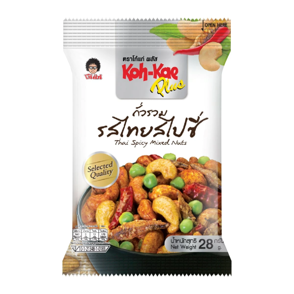 ถั่วรวมพลัส รสไทยสไปซี่ 28g