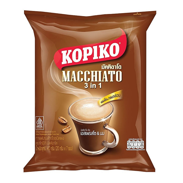 มัคคิอาโต กาแฟปรุงสำเร็จชนิดผง 20g ( แพ็ค 20 ซอง )
