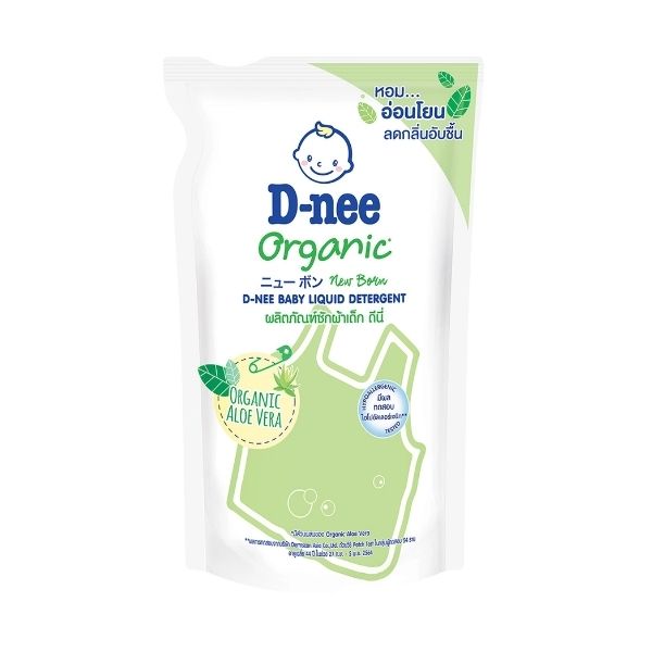 ผลิตภัณฑ์ซักผ้าเด็ก กลิ่นOrganic Aloe Vera ถุงเติม 530ml
