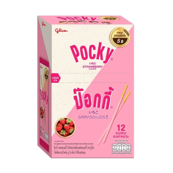 Pocky Saveur Fraise 9 g (12 sachets)