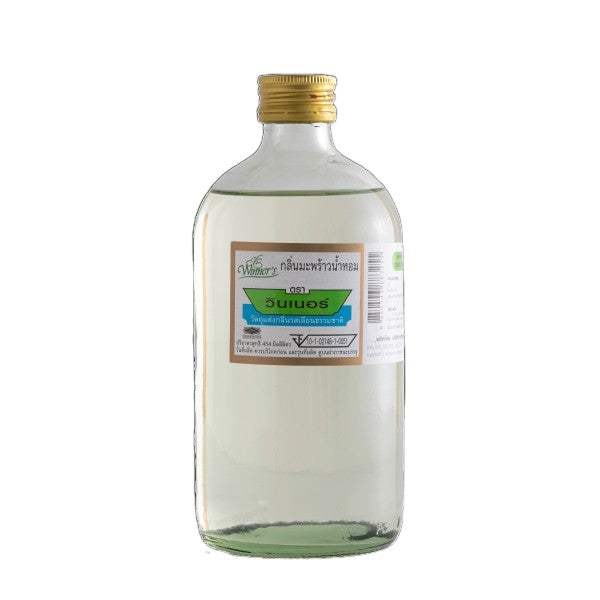 Aromatic coconut baking flavouring 454ml in a glass bottle with a gold cap