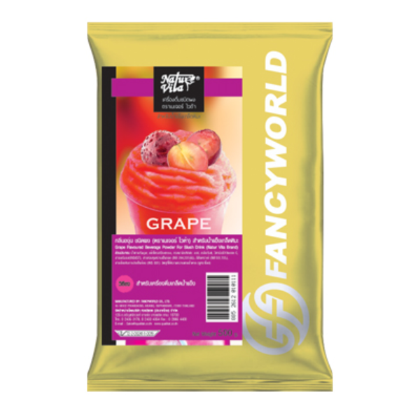 เครื่องดื่มน้ำผลไม้ชนิดผง กลิ่นองุ่น 500g
